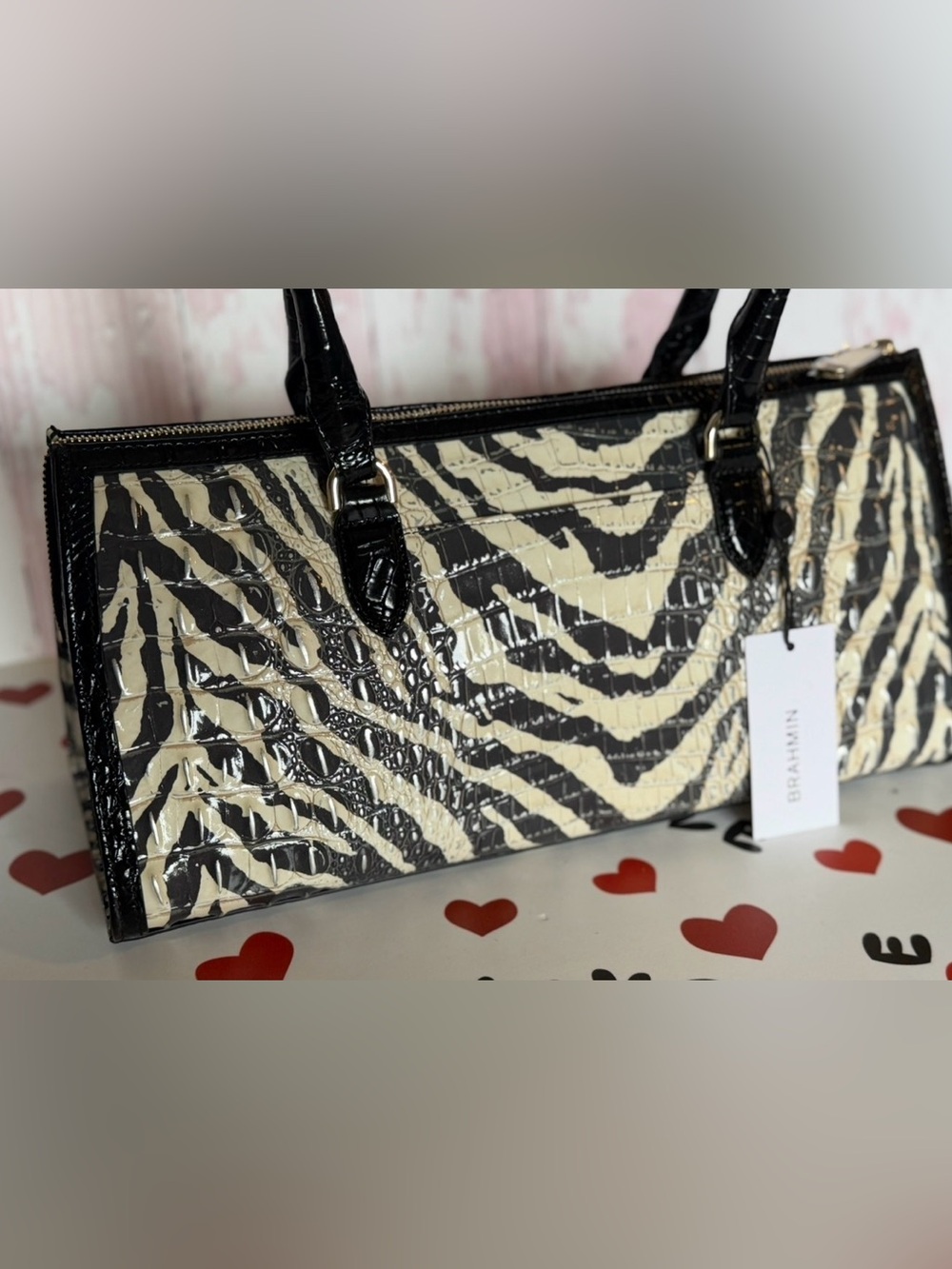 Brahmin Melbourne Collection Sophia Everlasting Encore Satchel Bag $385 FIRM $ - Picture 5 of 13